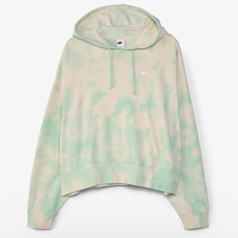 Nike Women´s Athletic Washed Jersey Light Green Hoodie Sweatshirt Size S